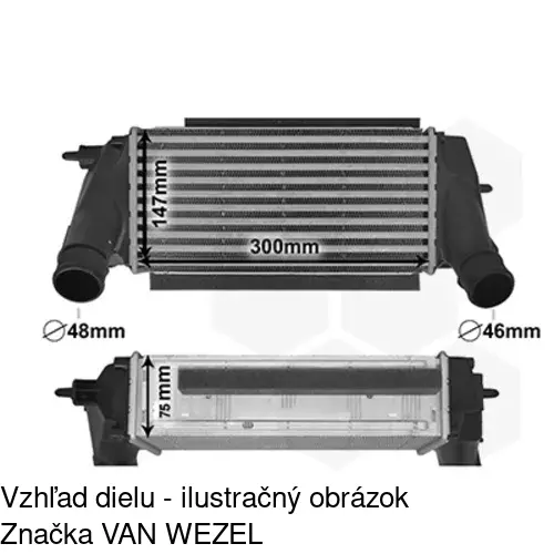 Chladiče vzduchu (Intercoolery) POLCAR 32B1J8-1 - obr. 3