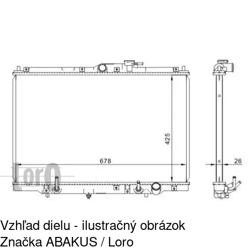 Chladiče vody POLCAR 3860083K - obr. 1