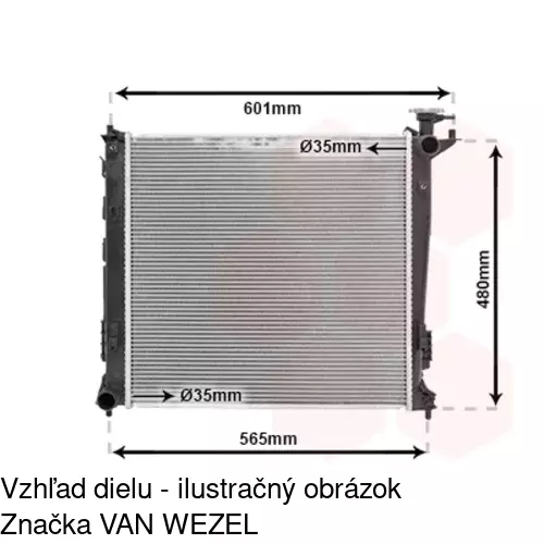 Chladiče vody POLCAR 404808-1