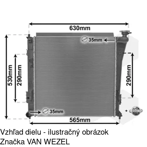 Chladiče vody POLCAR 40D108-3 - obr. 2