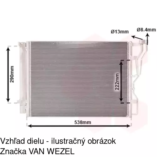 Chladiče klimatizácie POLCAR 40D1K82X - obr. 3