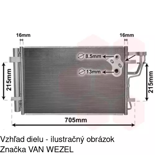 Chladiče klimatizácie POLCAR 4114K8C1S - obr. 1