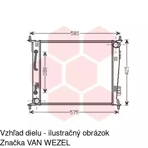 Chladiče vody POLCAR 416508-1 - obr. 1