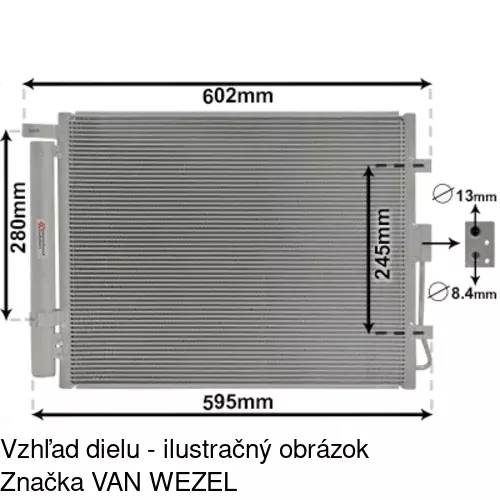 Chladiče klimatizácie POLCAR 4165K8C1S - obr. 1