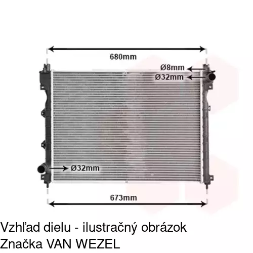 Chladiče vody POLCAR 431008-1 - obr. 2