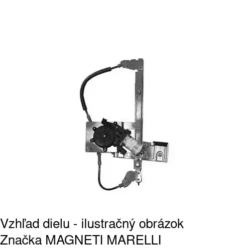 Elektrický mechanizmus okna dverí POLCAR 4311PSE4 - obr. 2