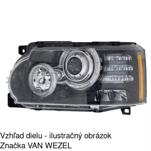 Hlavný reflektor POLCAR 433509-U - obr. 1