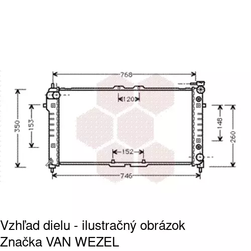 Chladiče vody POLCAR 451608-2