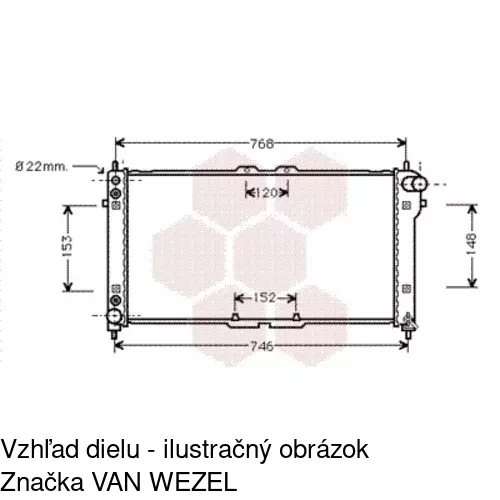 Chladiče vody POLCAR 451608-5