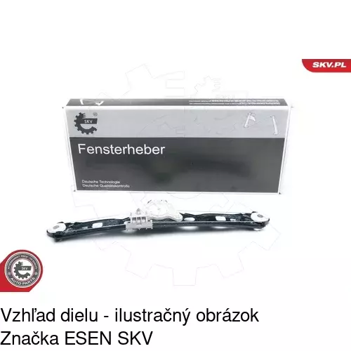 Mechanizmus sťahovania okna elektrický bez motora POLCAR 5003PSG3 - obr. 2