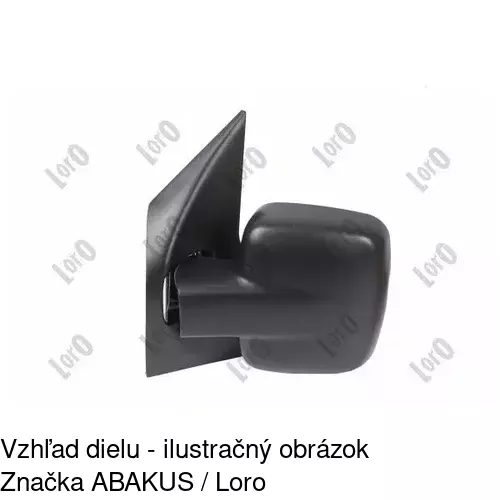 Vonkajšie zrkadlo POLCAR 5012524E