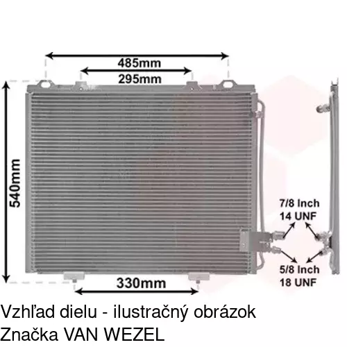 Chladiče klimatizácie POLCAR 5015K81X