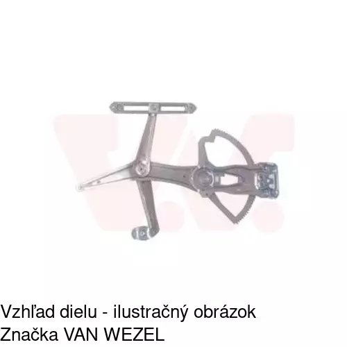 Elektrický mechanizmus okna dverí POLCAR 5044PSE1