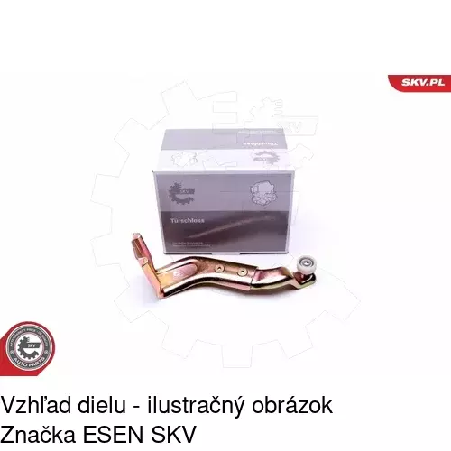 Vozík - kolieska pant posuvných dverí POLCAR 5062Z-72 - obr. 4