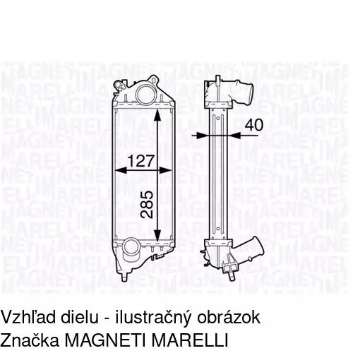 Chladiče vzduchu (Intercoolery) POLCAR 5101J8-2 - obr. 2