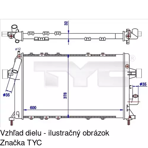 Chladiče vody POLCAR 550808-5 - obr. 2