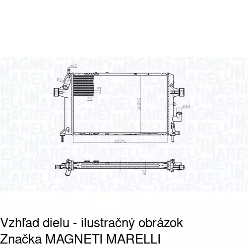 Chladiče vody POLCAR 550808B5 - obr. 1