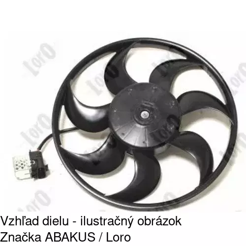 Ventilátor bez krytu / podpery 550923U1 /POLCAR/ - obr. 5