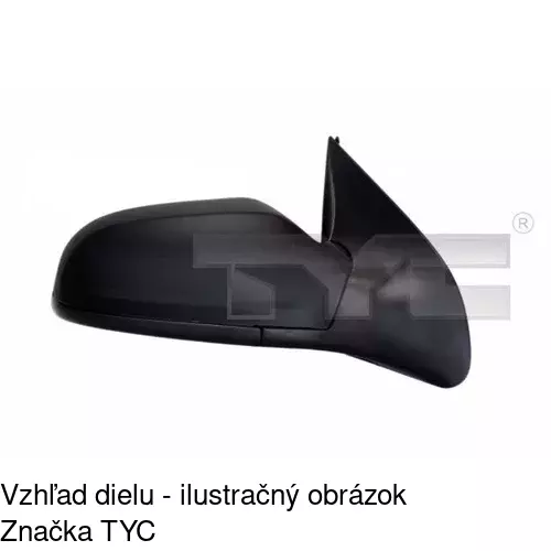 Rám vonkajšieho zrkadla POLCAR 550954TE - obr. 2