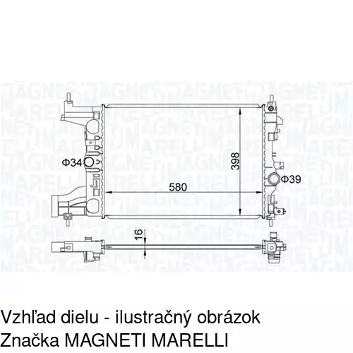 Chladiče vody POLCAR 551108-1