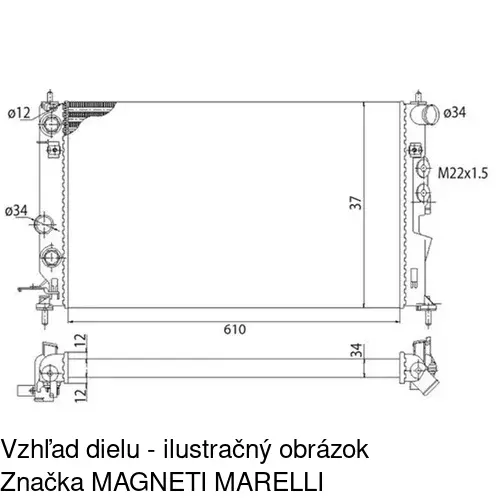 Chladiče vody 551608-3 /POLCAR/ - obr. 2