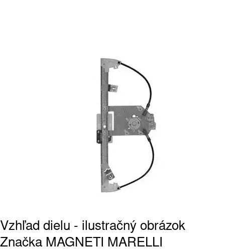 Mechanizmus sťahovania okna elektrický bez motora POLCAR 5520PSG3E - obr. 1