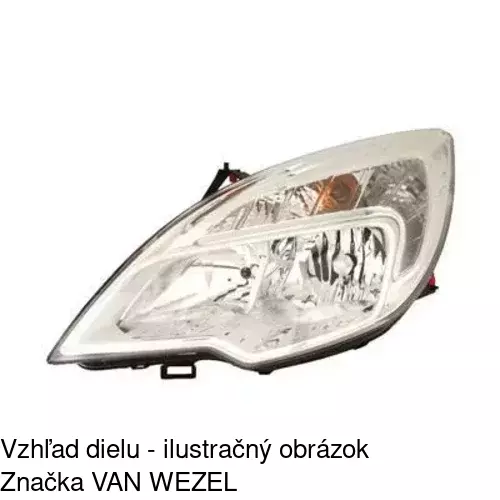 Hlavný reflektor POLCAR 554609-E - obr. 5