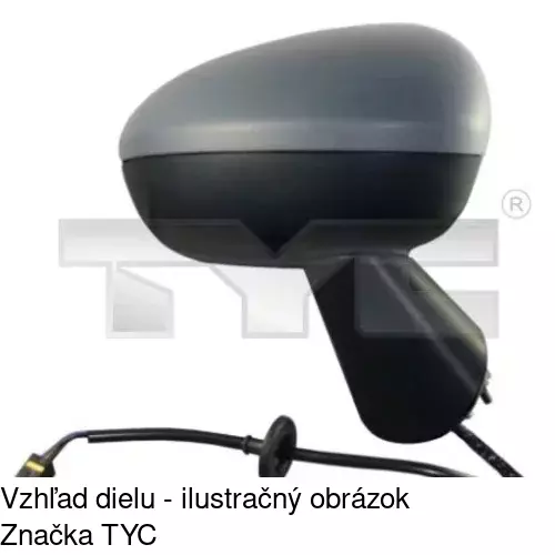 Vonkajšie zrkadlo POLCAR 5546514S