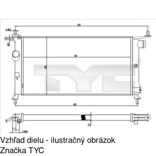 Chladiče vody POLCAR 555508A1