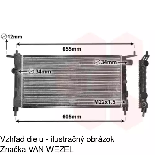 Chladiče vody POLCAR 555508A1 - obr. 4