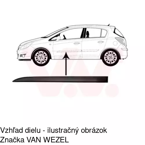 Lišta dverí 55580031 /POLCAR/