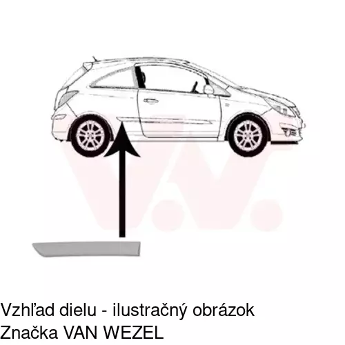 Lišta dverí POLCAR 55580054