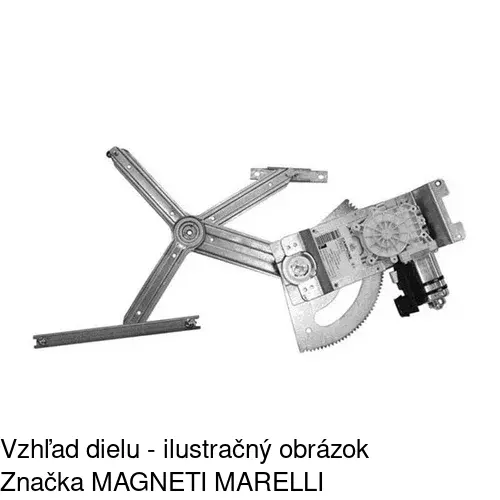 Mechanizmus sťahovania okna elektrický bez motora POLCAR 5561PSG1 - obr. 2