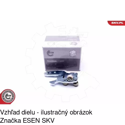 Vozík - kolieska pant posuvných dverí POLCAR 5702Z-71 - obr. 3