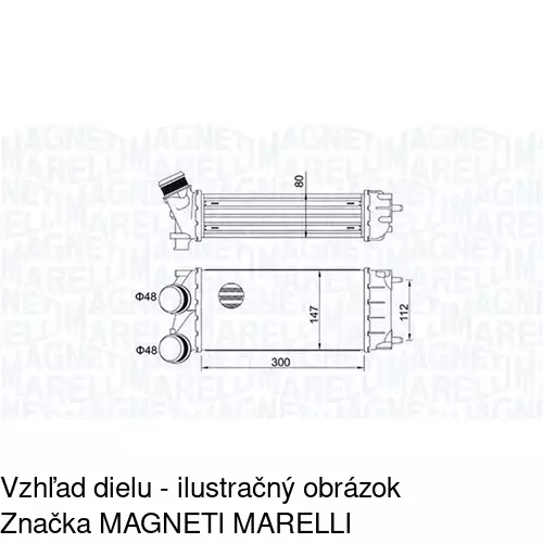 Chladiče vzduchu (Intercoolery) POLCAR 5712J8-1