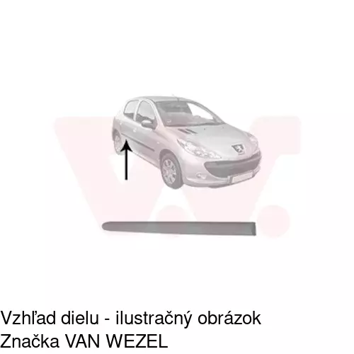 Lišta dverí POLCAR 57230044