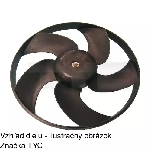 Ventilátor bez krytu / podpery POLCAR 572323U2 - obr. 1