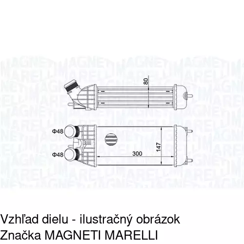 Chladiče vzduchu (Intercoolery) POLCAR 5724J81X