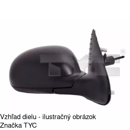 Vonkajšie zrkadlo POLCAR 5746521E - obr. 1