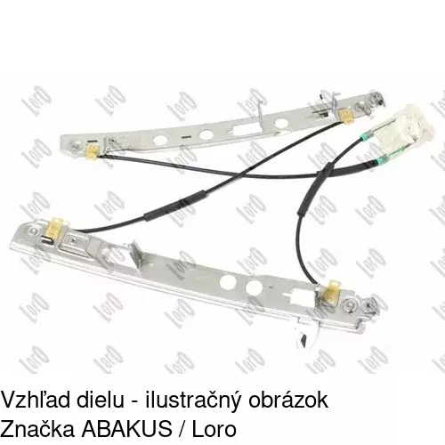 Elektrický mechanizmus okna dverí POLCAR 6012PSE6