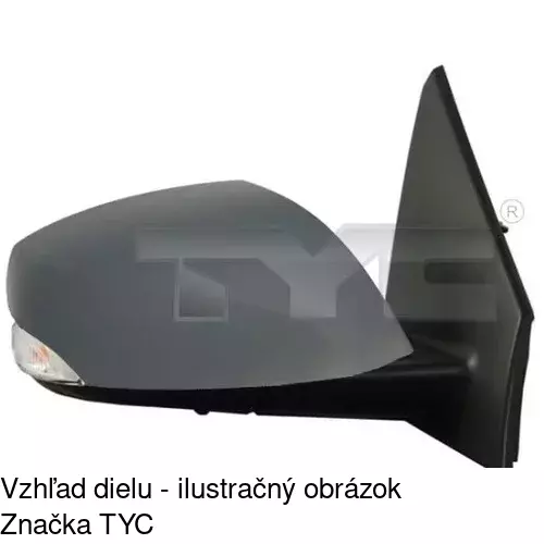 Vonkajšie zrkadlo POLCAR 6014514S