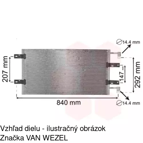 Chladiče klimatizácie POLCAR 6026K8C2 - obr. 3