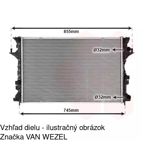 Chladiče vody POLCAR 603708-4 - obr. 2