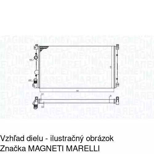 Chladiče vody POLCAR 604208A1 - obr. 1