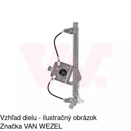 Elektrický mechanizmus okna dverí POLCAR 6055PSE4 - obr. 5