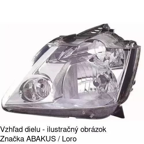 Hlavný reflektor POLCAR 605610-E - obr. 2