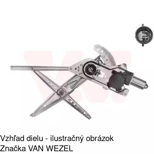 Elektrický mechanizmus okna dverí POLCAR 6060PSE2A - obr. 3