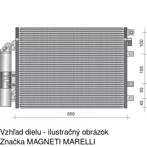 Chladiče klimatizácie POLCAR 6061K8C1 - obr. 1