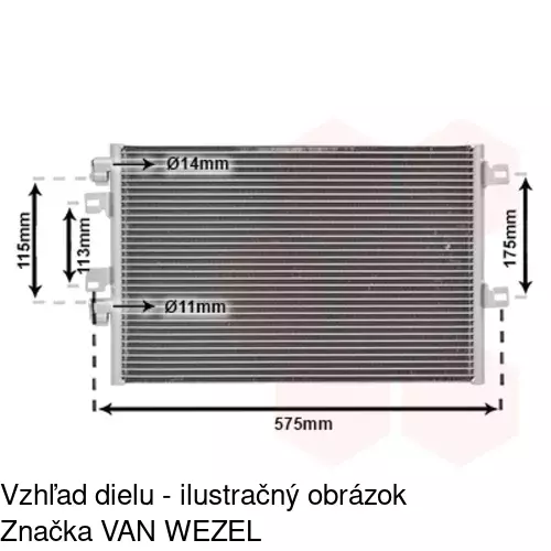 Chladiče klimatizácie POLCAR 6061K8C2 - obr. 2