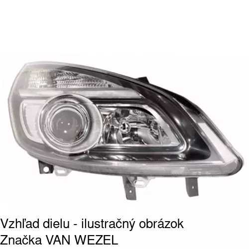 Hlavný reflektor POLCAR 6072101E - obr. 1